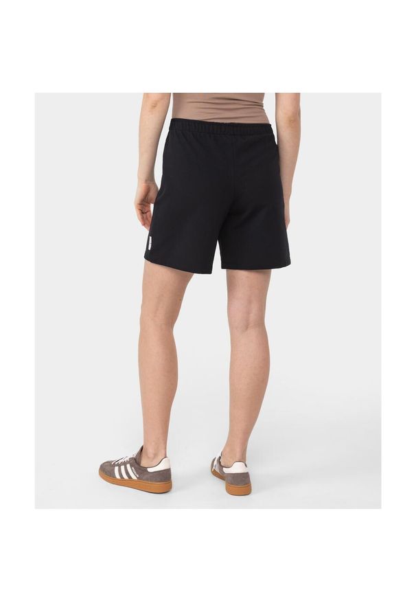Spodenki dresowe Carpatree Cozy Leisure czarne. Kolor: czarny. Materiał: dresówka. Długość: krótkie