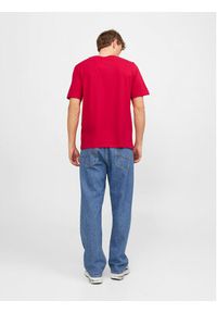 Jack & Jones - Jack&Jones T-Shirt Corp 12233999 Czerwony Standard Fit. Kolor: czerwony. Materiał: bawełna #7