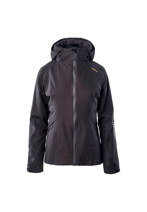 Iguana - Damska Kurtka Puchowa Laura Wodoodporna. Kolor: żółty, czarny, wielokolorowy. Materiał: puch. Sport: turystyka piesza