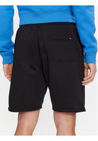 TOMMY HILFIGER - Tommy Hilfiger Szorty sportowe Logo MW0MW34201 Czarny Regular Fit. Kolor: czarny. Materiał: syntetyk, bawełna. Styl: sportowy #4