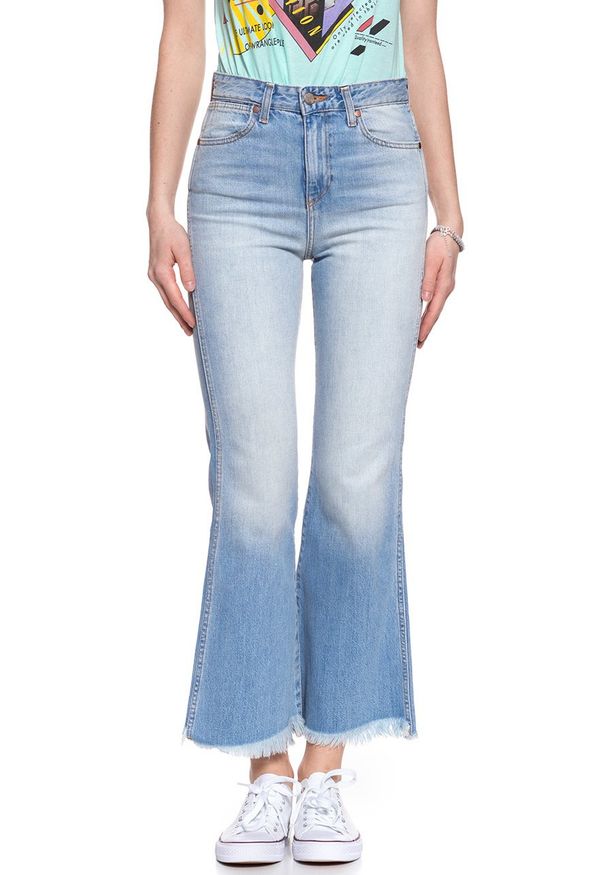 Wrangler - WRANGLER RETRO CROP FLARE FIJI W242FH127 112127921. Stan: podwyższony. Styl: retro