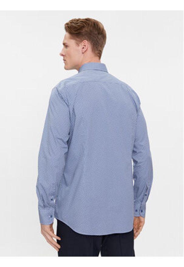 BOSS - Boss Koszula H-Hank-Kent-C1-214 50478620 Niebieski Slim Fit. Typ kołnierza: kołnierzyk klasyczny. Kolor: niebieski. Materiał: bawełna