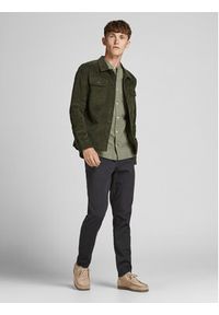 Jack & Jones - Jack&Jones Spodnie materiałowe Marco Dave 12174152 Czarny Slim Fit. Kolor: czarny. Materiał: bawełna