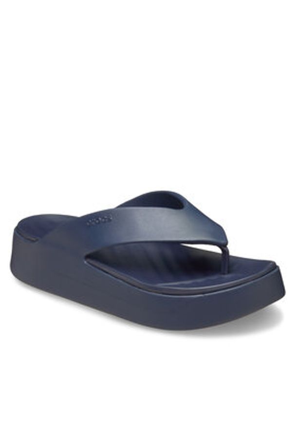 Crocs Japonki Getaway Platform Flip 209410 Granatowy. Kolor: niebieski. Obcas: na platformie
