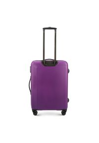 Wittchen - Zestaw walizek z ABS-u delikatnie żłobionych. Kolor: fioletowy. Materiał: guma. Wzór: kolorowy #5