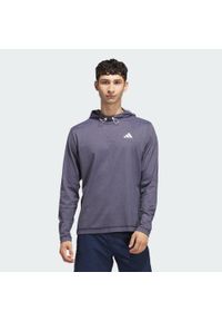 Adidas - Bluza z kapturem Lightweight. Typ kołnierza: kaptur. Kolor: wielokolorowy, biały, niebieski. Materiał: materiał. Sport: golf