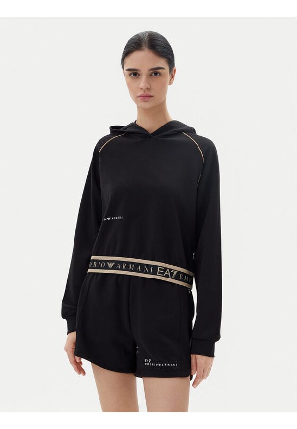 EA7 Emporio Armani Bluza 7W000277 AF12501 UC001 Czarny Regular Fit. Kolor: czarny. Materiał: syntetyk