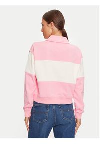Tommy Jeans Bluza DW0DW18705 Różowy Regular Fit. Kolor: różowy. Materiał: syntetyk, bawełna #4