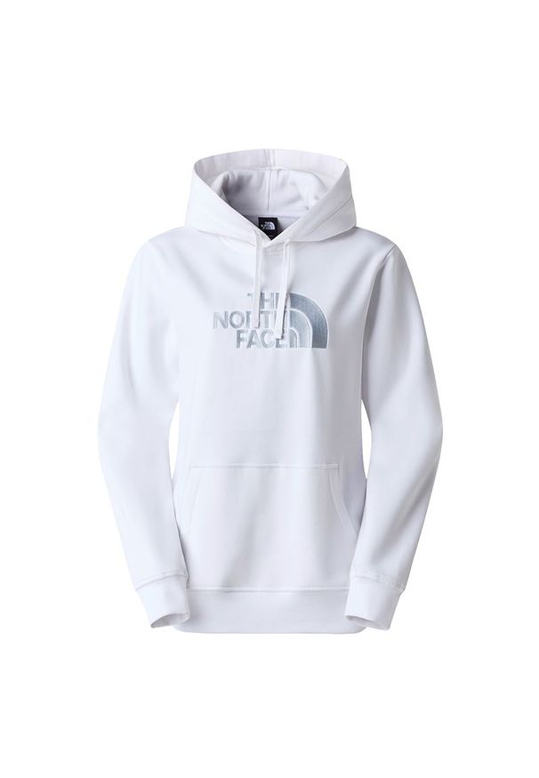 Bluza damska The North Face Drew Peak 0A89EHMV51 - biała. Kolor: biały. Materiał: bawełna, poliester. Styl: klasyczny. Sport: wspinaczka
