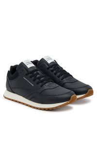 TOMMY HILFIGER - Tommy Hilfiger Sneakersy New Runner Eva Ess FM0FM05512 Czarny. Kolor: czarny. Materiał: skóra #3