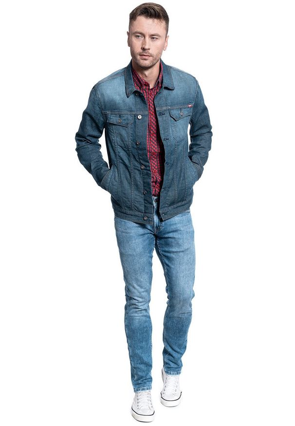 Mustang - MĘSKA KURTKA JEANSOWA MUSTANG DALLAS 1009607 5000 883. Materiał: jeans