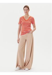 TOMMY HILFIGER - Tommy Hilfiger T-Shirt New Cody WW0WW40584 Pomarańczowy Slim Fit. Kolor: pomarańczowy