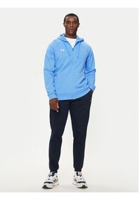 Under Armour Bluza Ua Rival Fleece 1379767 Niebieski Loose Fit. Kolor: niebieski. Materiał: bawełna #2