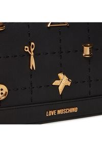 Love Moschino - LOVE MOSCHINO Torebka JC4065PP1LLI0000 Czarny. Kolor: czarny. Materiał: skórzane