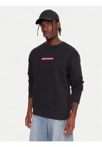 Quiksilver Bluza Dna EQYFT05120 Czarny Oversize. Kolor: czarny. Materiał: bawełna