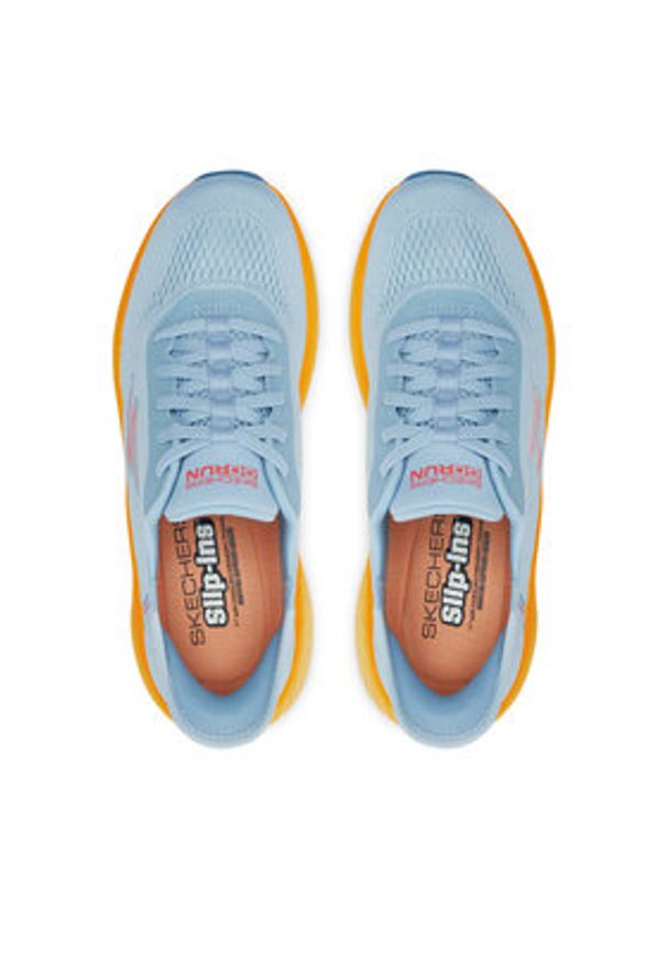 skechers - Skechers Buty do biegania Max Cushioning Elite 2.0 129626/BLOR Niebieski. Kolor: niebieski. Materiał: mesh, materiał