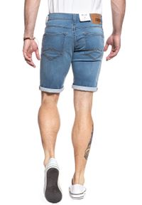 Mustang - SPODENKI MUSTANG Chicago Short DENIM BLUE 1007765 5000 312. Materiał: denim #4