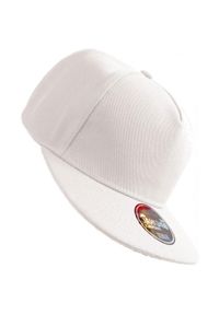 ATLANTIS - 5 Panel Snapback Baseball Cap. Kolor: biały