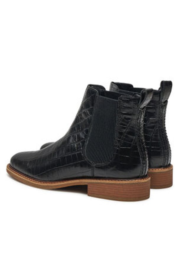 Clarks Sztyblety Cologne Arlo 2 26178748 Czarny. Kolor: czarny. Materiał: skóra