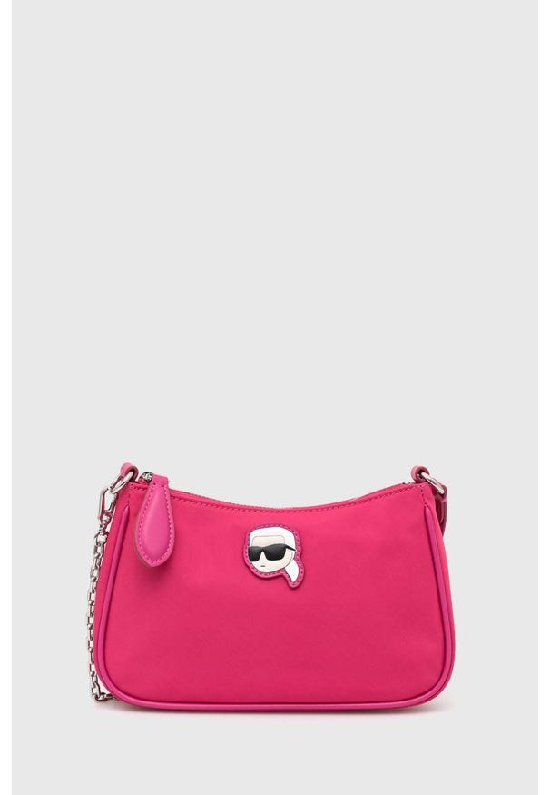 Karl Lagerfeld torebka kolor różowy. Kolor: różowy