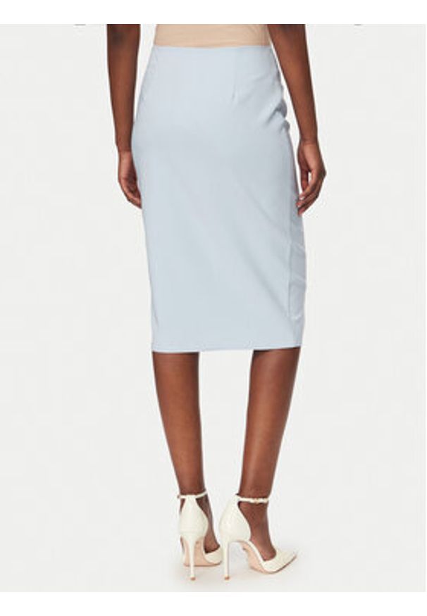 Rinascimento Spódnica ołówkowa CFC0127985003 Błękitny Slim Fit. Kolor: niebieski. Materiał: syntetyk