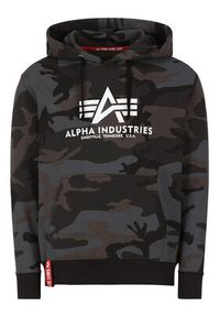 Alpha Industries Bluza Basic 178312C Zielony Regular Fit. Kolor: zielony. Materiał: bawełna