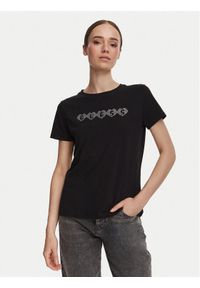 Guess T-Shirt V6YI08 K4689 Czarny Regular Fit. Kolor: czarny. Materiał: bawełna #1