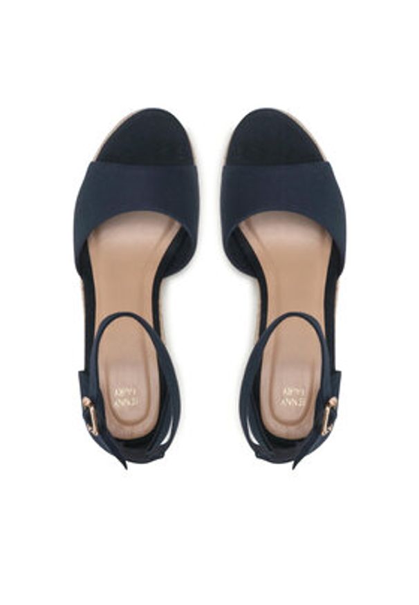 Jenny Fairy Espadryle WFA1764-1A Granatowy. Kolor: niebieski. Materiał: materiał