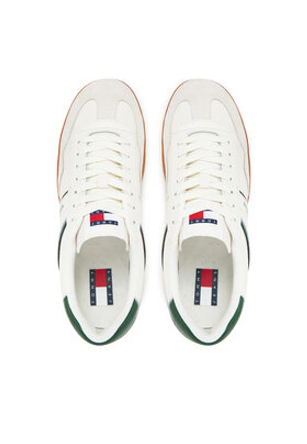 Tommy Jeans Sneakersy The Greenwich Leather EM0EM01571 Écru. Materiał: zamsz, skóra