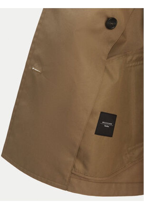 Weekend Max Mara Trencz Biglia 2615021051 Zielony Relaxed Fit. Kolor: zielony. Materiał: syntetyk