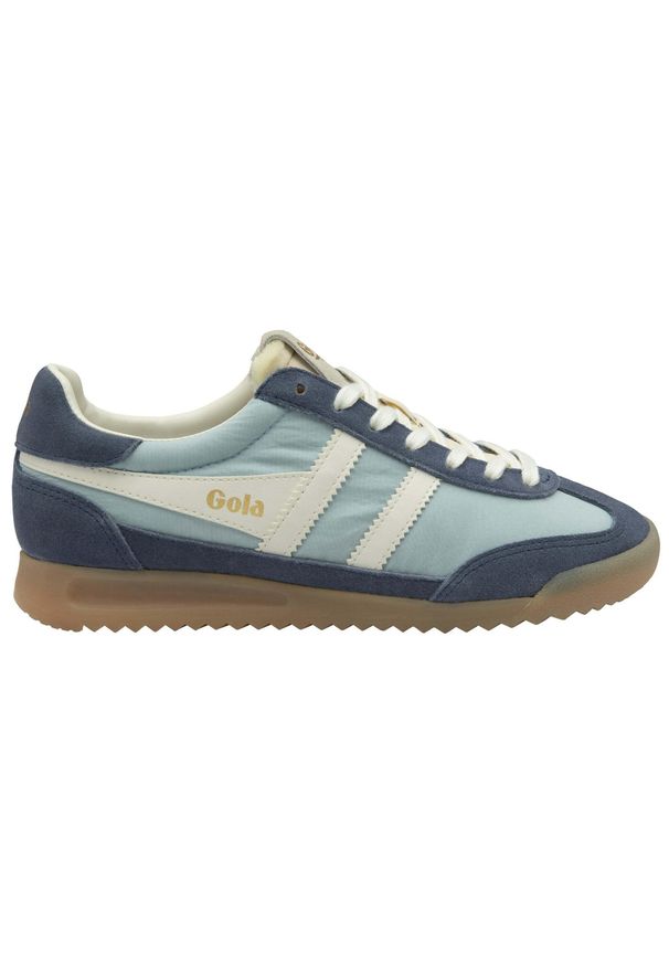 Damskie sneakersy na sznurówki z nylonu Gola Firefly. Zapięcie: sznurówki. Kolor: niebieski. Materiał: nylon