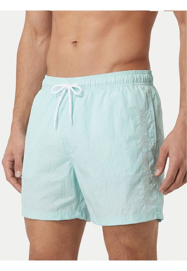 Emporio Armani Szorty kąpielowe EM000583 AF20425 U9059 Turkusowy. Kolor: turkusowy. Materiał: syntetyk