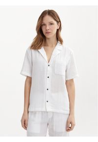 Calvin Klein Underwear Koszulka piżamowa 000QS7137E Biały Relaxed Fit. Kolor: biały. Materiał: bawełna #1