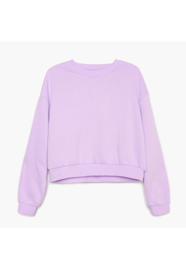 Cropp - Krótka bluza - Fioletowy. Kolor: fioletowy. Długość: krótkie