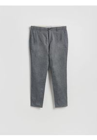 Reserved - Spodnie chino slim fit - ciemnoszary. Kolor: szary. Materiał: tkanina, bawełna