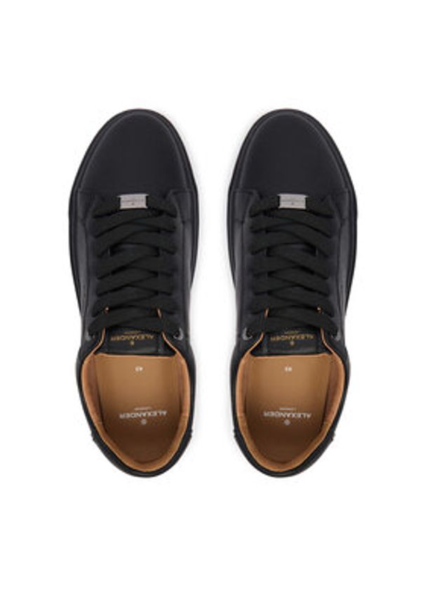 Alexander Smith Sneakersy London ALBCLDM-9145-TBK Czarny. Kolor: czarny. Materiał: skóra