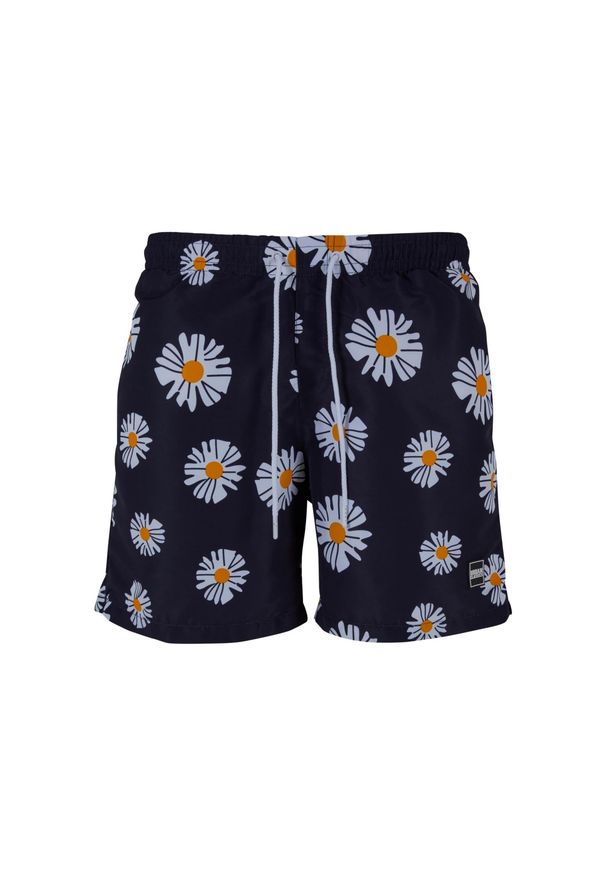 Urban Classics - Męskie Spodenki Kąpielowe Daisy. Kolor: niebieski. Styl: sportowy