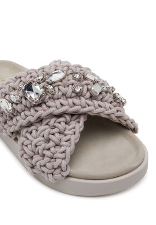 Inuikii Klapki Woven Stones 70104-106 Szary. Kolor: szary. Materiał: materiał