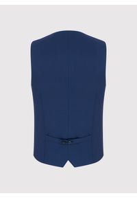 Pako Lorente - PAKO LORENTE – Granatowa męska elegancka kamizelka. Okazja: na ślub cywilny, na wesele. Kolor: niebieski. Materiał: poliester, wiskoza. Styl: elegancki #5