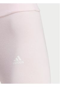 Adidas - adidas Legginsy SPORT INSPIRED LOUNGEWEAR ESSENTIALS HIGH-WAISTED LOGO LEGGINGS ID0024 Różowy. Kolor: różowy. Materiał: bawełna. Styl: sportowy #3