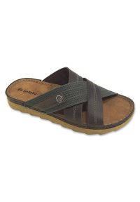 Inblu Befado obuwie męskie 158M023 brązowe. Kolor: brązowy