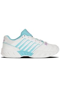 Buty do tenisa damskie K-Swiss Bigshot Light 4 Allcourt. Zapięcie: sznurówki. Kolor: biały. Materiał: syntetyk, tkanina, materiał. Szerokość cholewki: normalna. Sport: tenis