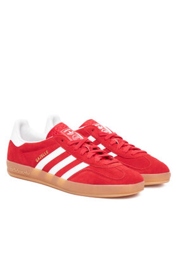 Adidas - adidas Sneakersy Gazelle In JI2063 Czerwony. Kolor: czerwony. Materiał: skóra, zamsz. Model: Adidas Gazelle