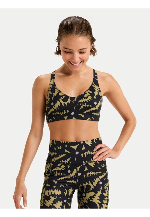 Roxy Biustonosz sportowy Heart Into It Pt ERJKT04012 Czarny. Kolor: czarny. Materiał: syntetyk