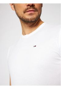 Tommy Jeans T-Shirt DM0DM04411 Biały Slim Fit. Kolor: biały. Materiał: bawełna #3