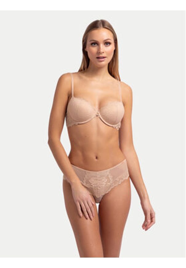 Dorina Biustonosz z fiszbiną Rochelle FXTT0094LA173 Beżowy. Kolor: beżowy. Materiał: syntetyk