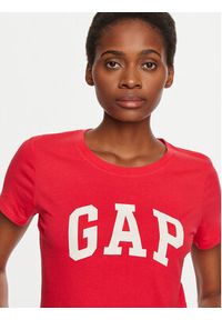 GAP - Gap T-Shirt 417797-01 Czerwony Regular Fit. Kolor: czerwony. Materiał: bawełna #5