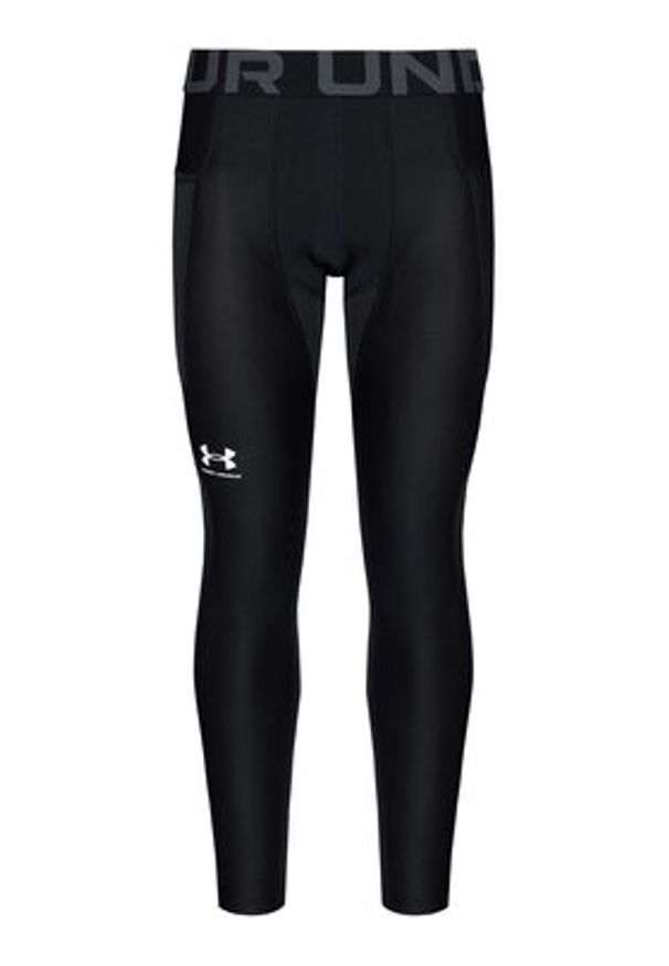 Under Armour Legginsy HeatGear® 1361586 Czarny Slim Fit. Kolor: czarny. Materiał: syntetyk