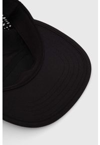 adidas Performance czapka z daszkiem kolor czarny gładka. Kolor: czarny. Materiał: tkanina, skóra, materiał. Wzór: gładki #4