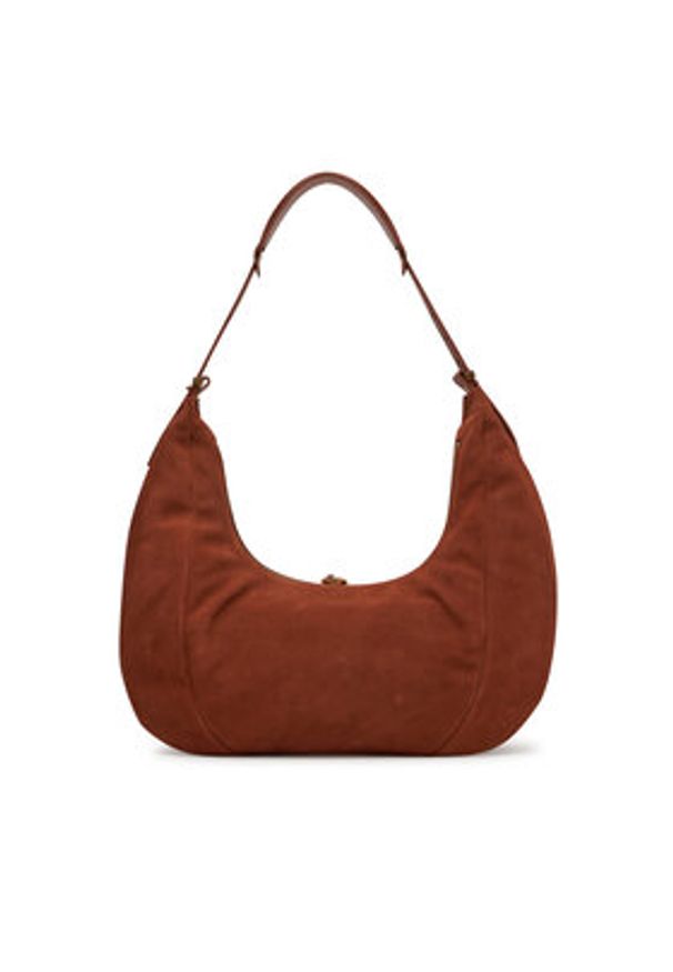 Pinko - PINKO Torebka Slouchy Hobo Big PE 25 PLTT 104295 A29N Brązowy. Kolor: brązowy. Materiał: skórzane, zamszowe